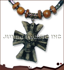 antique black tribal necklace